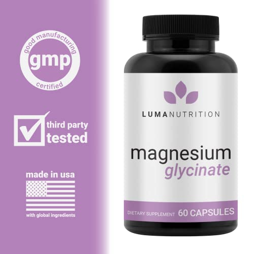 Foto 6 pulgar | Suplemento Luma Nutrition De Glicinato De Magnesio 1000 Mg 60 Cápsulas - Venta Internacional.