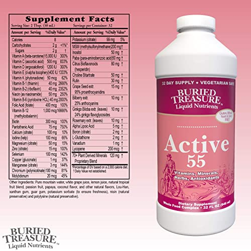 Foto 4 pulgar | Suplemento Buried Treasure Active 55 Plus Diario 946 Ml - Venta Internacional.