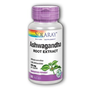 Foto 1 | Suplemento Solaray Ashwagandha 60 Cápsulas 470 Mg (paquete De 2) - Venta Internacional.