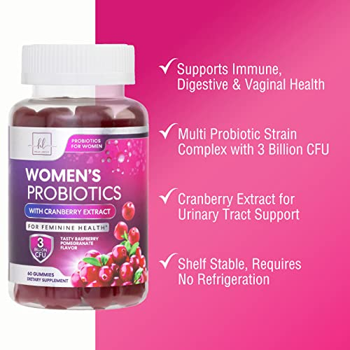 Foto 5 | Suplemento Probiótico Hello Lovely! Mujeres Con Goma De Mascar Cranberry 60 - Venta Internacional.