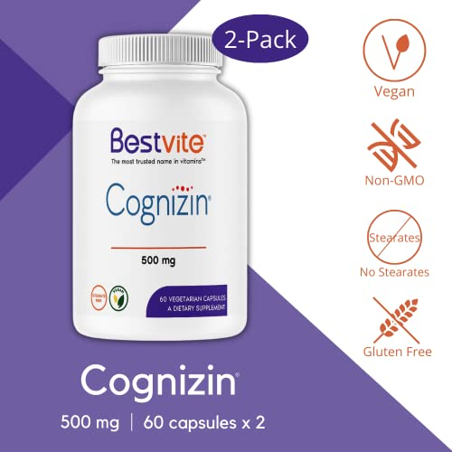 Foto 4 pulgar | Suplemento Bestvite Cognizin Citicolina 500 Mg 120 Cápsulas X - Venta Internacional.