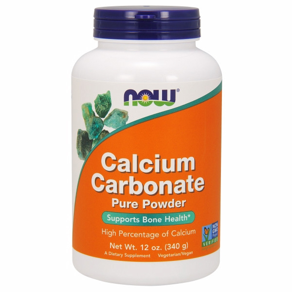 Suplemento de Carbonato de Calcio en Polvo Now Foods 340 ml