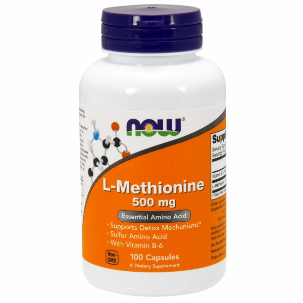 100 Cápsulas De L-metionina De Supplement Now Foods Con Vitamina B-6 - Venta Internacional.