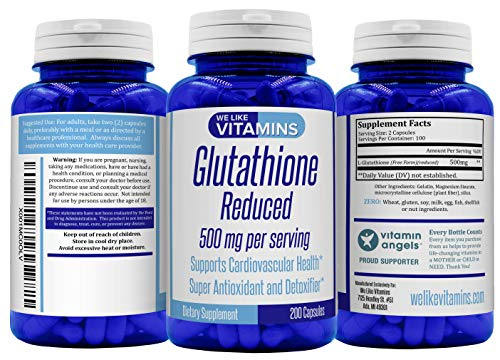 Foto 6 pulgar | Suplemento Que Nos Gusta: Vitaminas, Glutatión Reducido, 500 Mg, 200 Calorías - Venta Internacional.