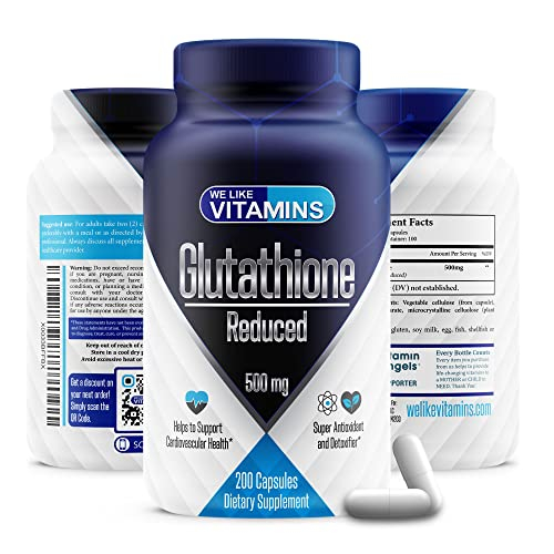 Foto 8 pulgar | Suplemento Que Nos Gusta: Vitaminas, Glutatión Reducido, 500 Mg, 200 Calorías - Venta Internacional.