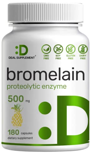 Oferta De Suplementos: Suplemento De Bromelina, 500 Mg, 180 Cápsulas - Venta Internacional.