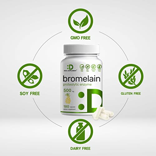Foto 4 pulgar | Oferta De Suplementos: Suplemento De Bromelina, 500 Mg, 180 Cápsulas - Venta Internacional.