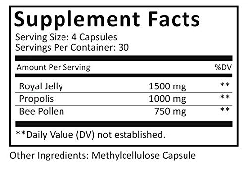 Foto 6 pulgar | Suplemento De Polen De Abeja De Hms Nutrition Con Propóleo Y Jalea Real - Venta Internacional.