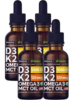 Foto 1 | Gotas De Vitamina D3 K2 Con Aceite Mct Omega 3 5000 Ui 30 Ml (paquete De 4 Unidades) - Venta Internacional.