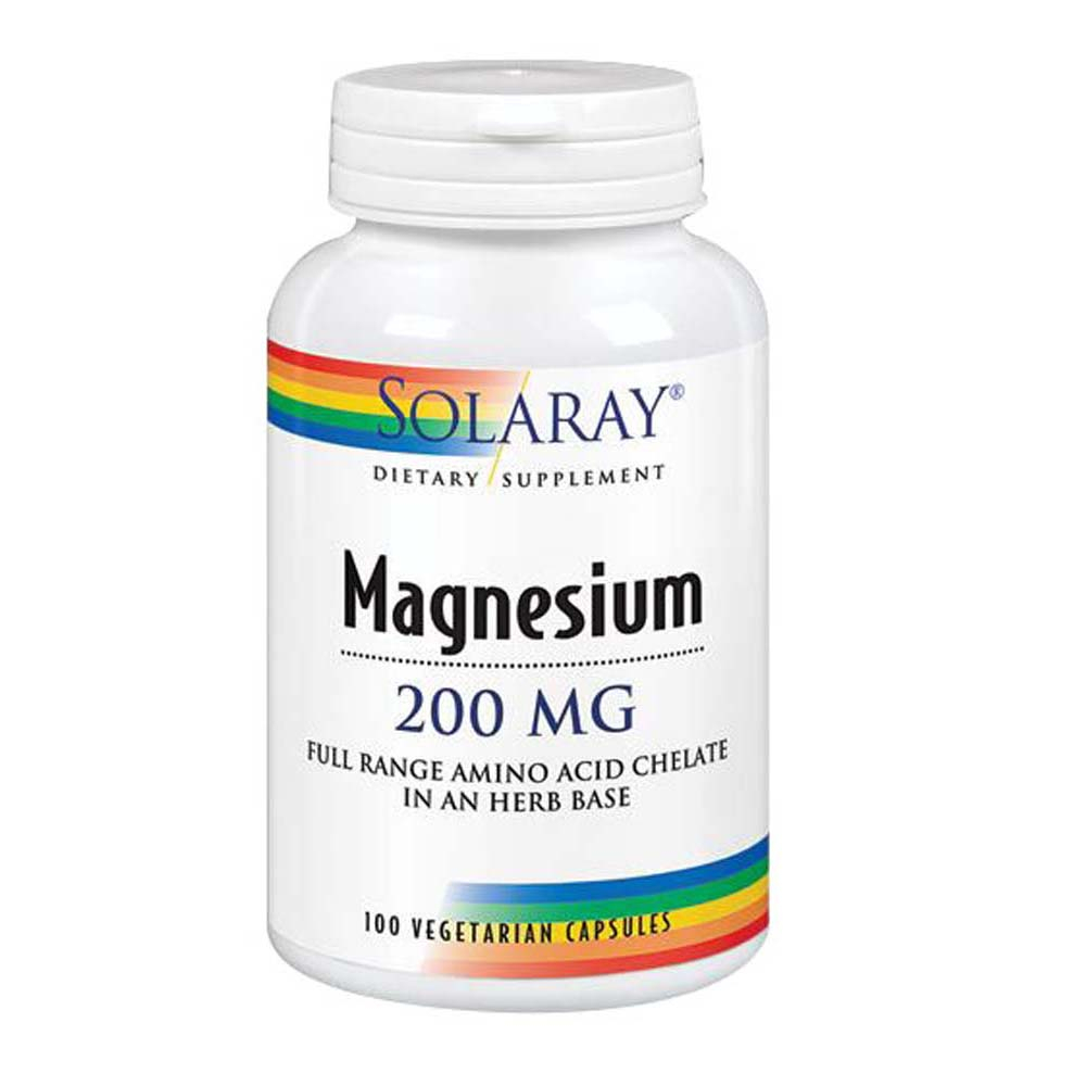 Suplemento Solaray Magnesio 100 Cápsulas (paquete De 4) - Venta Internacional.