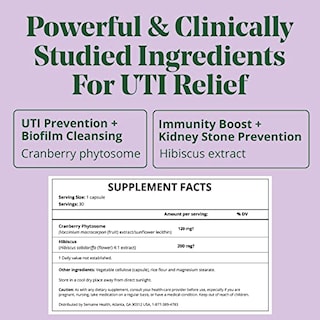 Foto 2 | Suplemento Semaine Urinary Tract Cleanse & Protect, 30 Unidades - Venta Internacional.