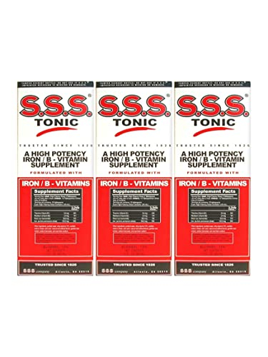 Foto 2 pulgar | Suplemento Sss Tonic Liquid B Complex Con Hierro, 300 Ml (paquete De 3) - Venta Internacional.