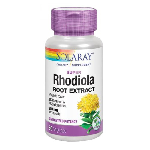 Suplemento De Extracto De Super Rhodiola De Solaray 60 Cápsulas - Venta Internacional.