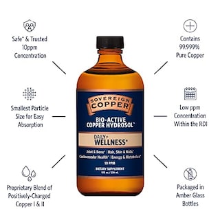 Foto 3 | Suplemento De Hidrosol De Cobre Bioactivo De Sovereign Copper, 240 Ml - Venta Internacional.