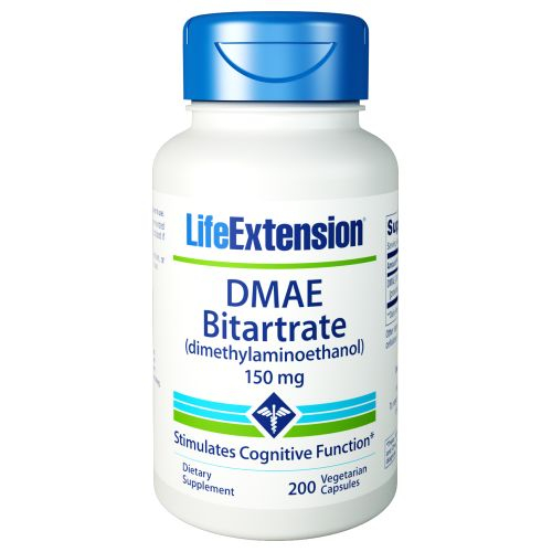 Foto 2 pulgar | Suplemento Life Extension, Bitartrato De Dmae, 150 Mg, 200 Cápsulas - Venta Internacional.