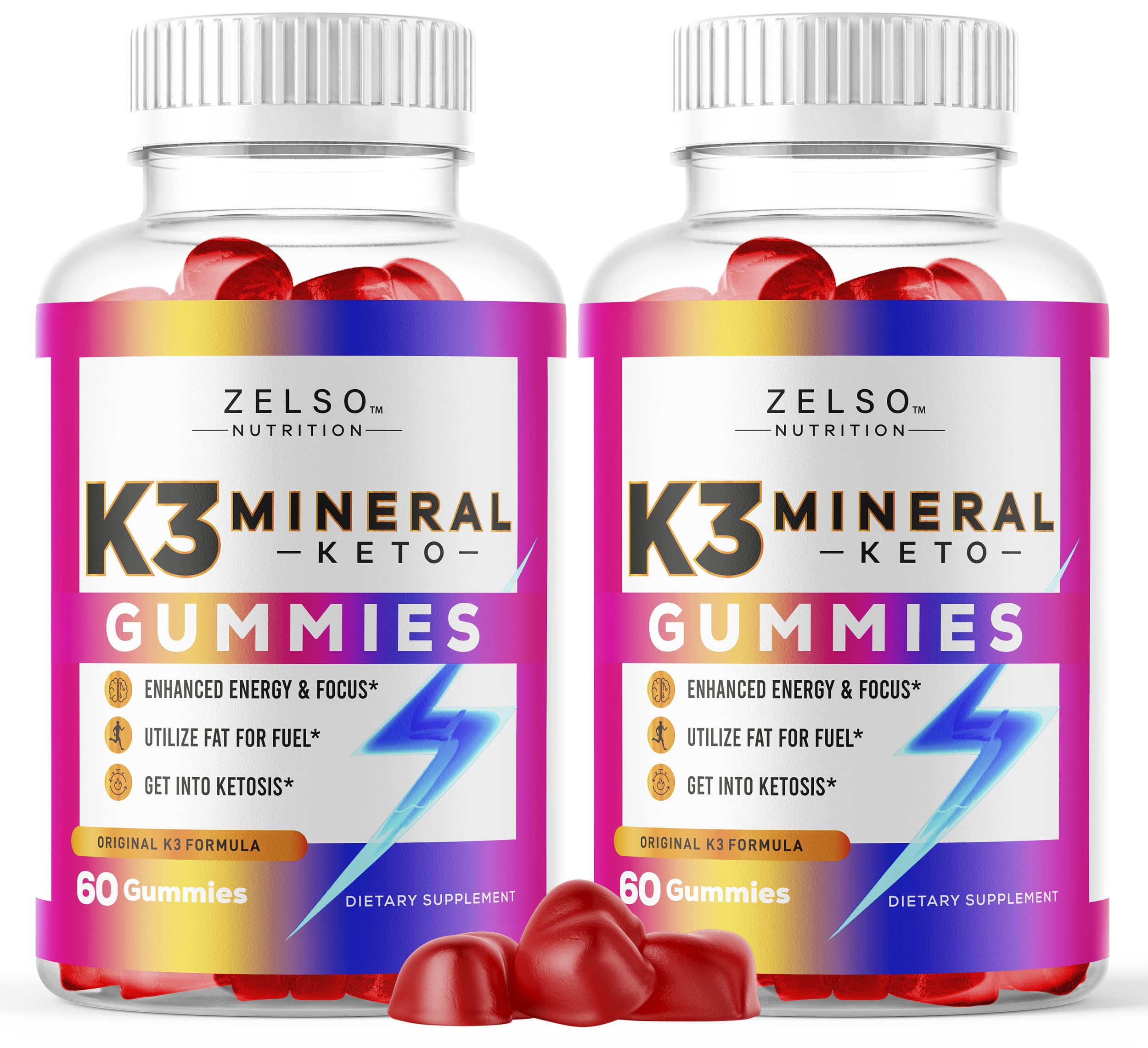 Gominolas Minerales K3, Fórmula Original De Zelso Nutrition (paquete De 2) - Venta Internacional.