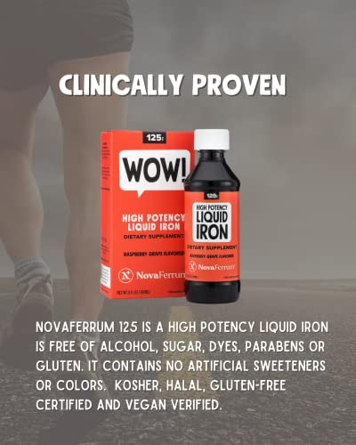 Foto 6 | Suplemento De Hierro Novaferrum 125 De Alta Potencia, 180 Ml, Frambuesa - Venta Internacional.