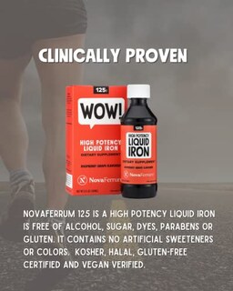 Foto 6 | Suplemento De Hierro Novaferrum 125 De Alta Potencia, 180 Ml, Frambuesa - Venta Internacional.