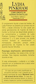 Foto 3 | Suplementos En Tabletas Lydia Pinkham Menstruación Menopausia 72 - Venta Internacional.