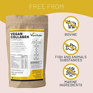 Foto 4 | Suplementos De Colágeno Vegan Vitality Complex, Suministro Para 2 Meses - Venta Internacional.