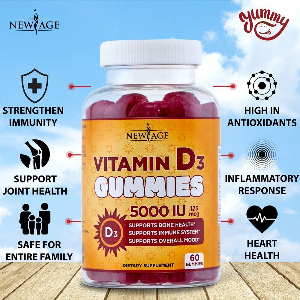 Foto 4 | Gomitas Vitamina D3 New Age Immune Defense 5000 Ui 2 Piezas - Venta Internacional
