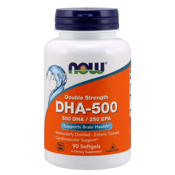 Supplement Now Foods Dha-500 De Doble Concentración, 90 Cápsulas Blandas X4 - Venta Internacional.