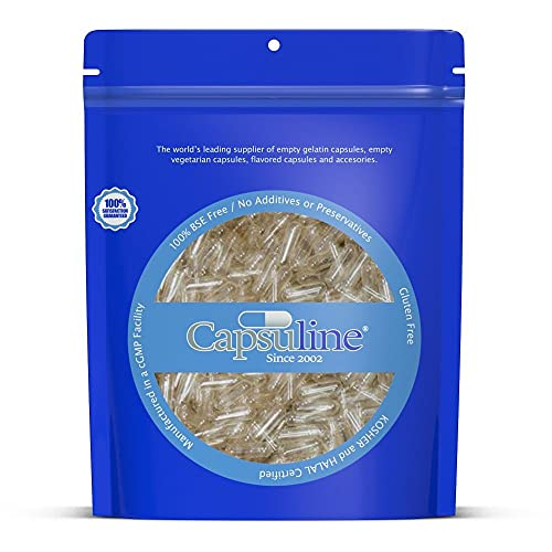 Cápsulas De Gelatina, Tamaño 0, Transparente, 5000 Unidades - Venta Internacional.