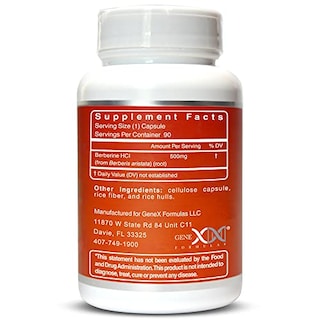Foto 2 | Suplemento Genex Berberine Hcl 500 Mg Ampk Activator 60 Cápsulas - Venta Internacional.