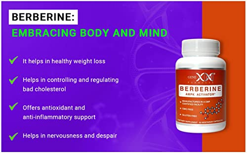 Foto 6 pulgar | Suplemento Genex Berberine Hcl 500 Mg Ampk Activator 60 Cápsulas - Venta Internacional.