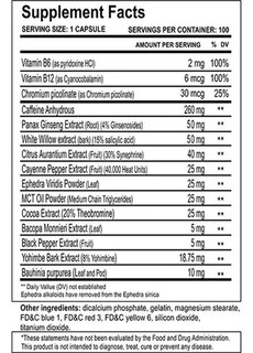 Foto 2 | Cloma Pharma Methyldrene Elite 100 Capsulas