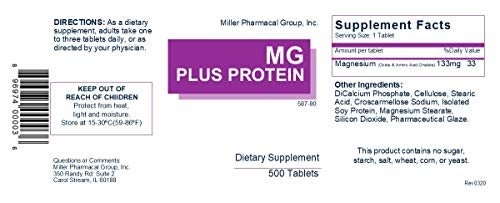 Foto 3 pulgar | Suplemento De Magnesio Mg Plus Protein 500 Ml Blanco - Venta Internacional.