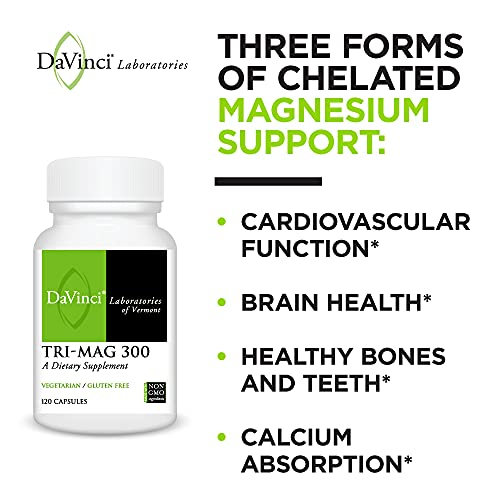 Foto 4 | Suplemento Tri-mag De 300 Mg De Magnesio De Davinci Laboratories - Venta Internacional.