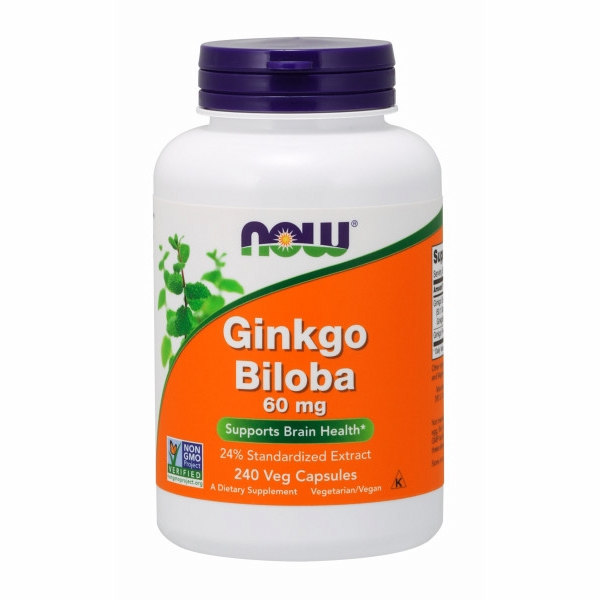 Supplement Now Foods Ginkgo Biloba 240 Cápsulas 60 Mg - Venta Internacional.