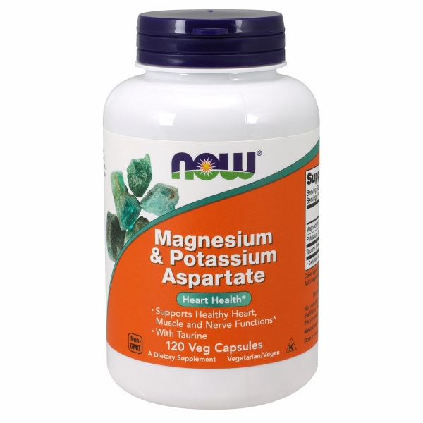 Supplement Now Foods, Aspartato De Magnesio Y Potasio, 120 Cápsulas - Venta Internacional.