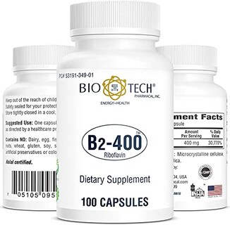 Foto 2 | Suplemento Bio-tech Pharmacal B2-400 100 Cápsulas - Venta Internacional.