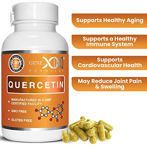 Foto 3 pulgar | Suplemento Genex Quercetina 500 Mg 60 Cápsulas Para Apoyar El Sistema Inmunológico - Venta Internacional.