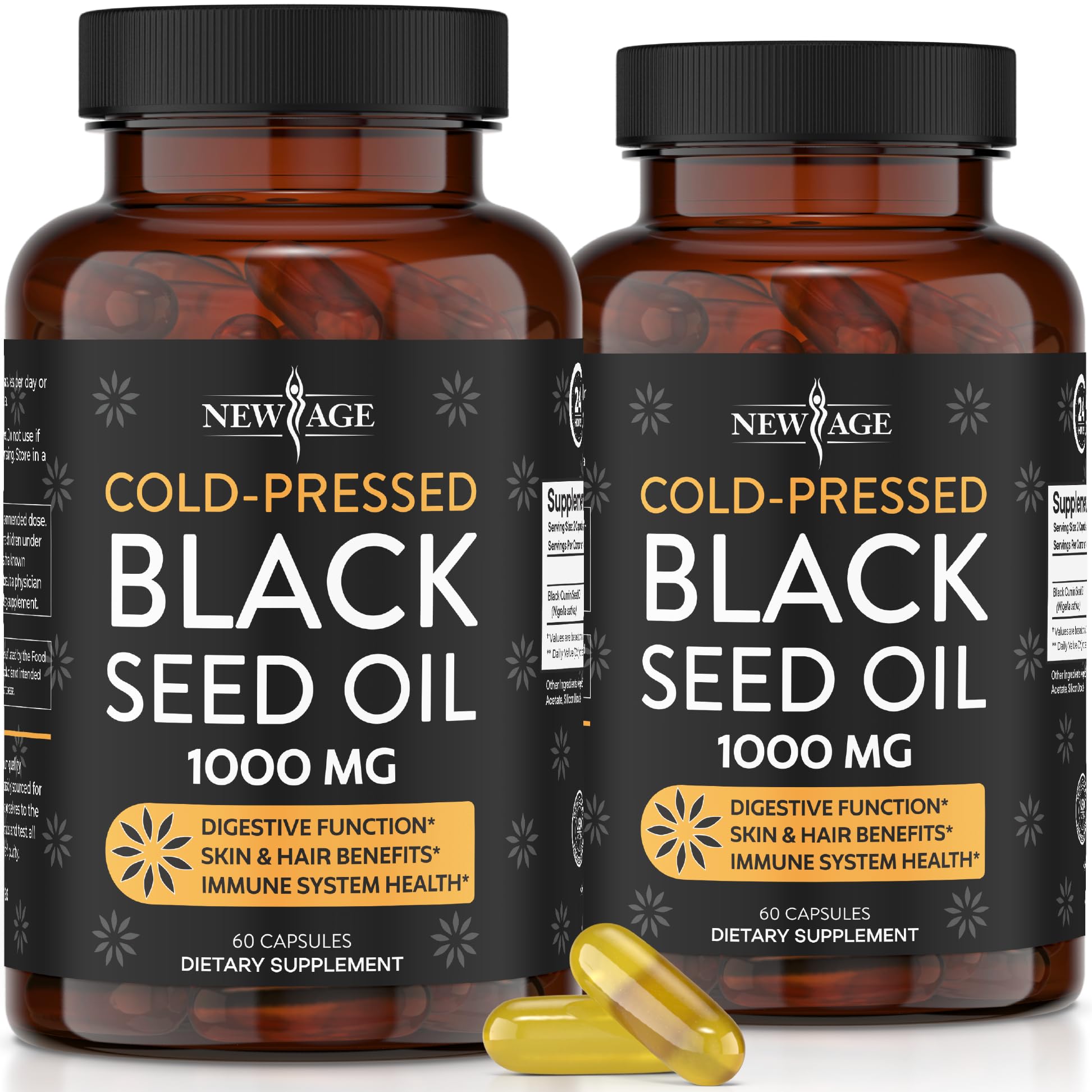 Foto 1 | Cápsulas Blandas De Aceite De Semillas Negras New Age Premium Prensadas En Frío - Venta Internacional.