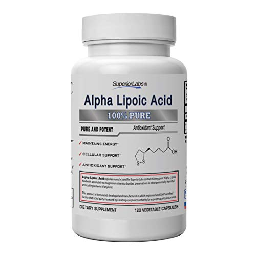 Foto 2 pulgar | Suplemento De Ácido Alfa Lipoico De Superior Labs 600 Mg 120 Cápsulas - Venta Internacional.