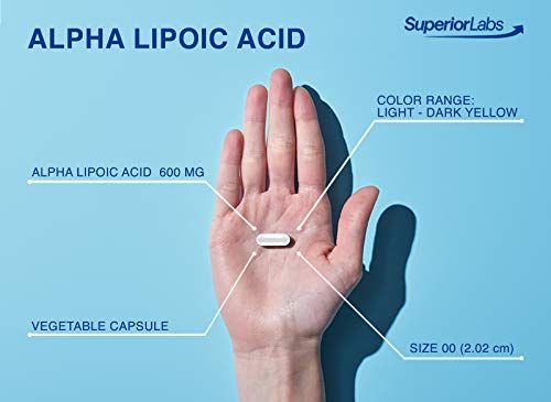 Foto 4 pulgar | Suplemento De Ácido Alfa Lipoico De Superior Labs 600 Mg 120 Cápsulas - Venta Internacional.