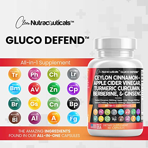 Foto 7 pulgar | Suplemento Clean Nutraceuticals Gluco Defend 60 Cápsulas - Venta Internacional.