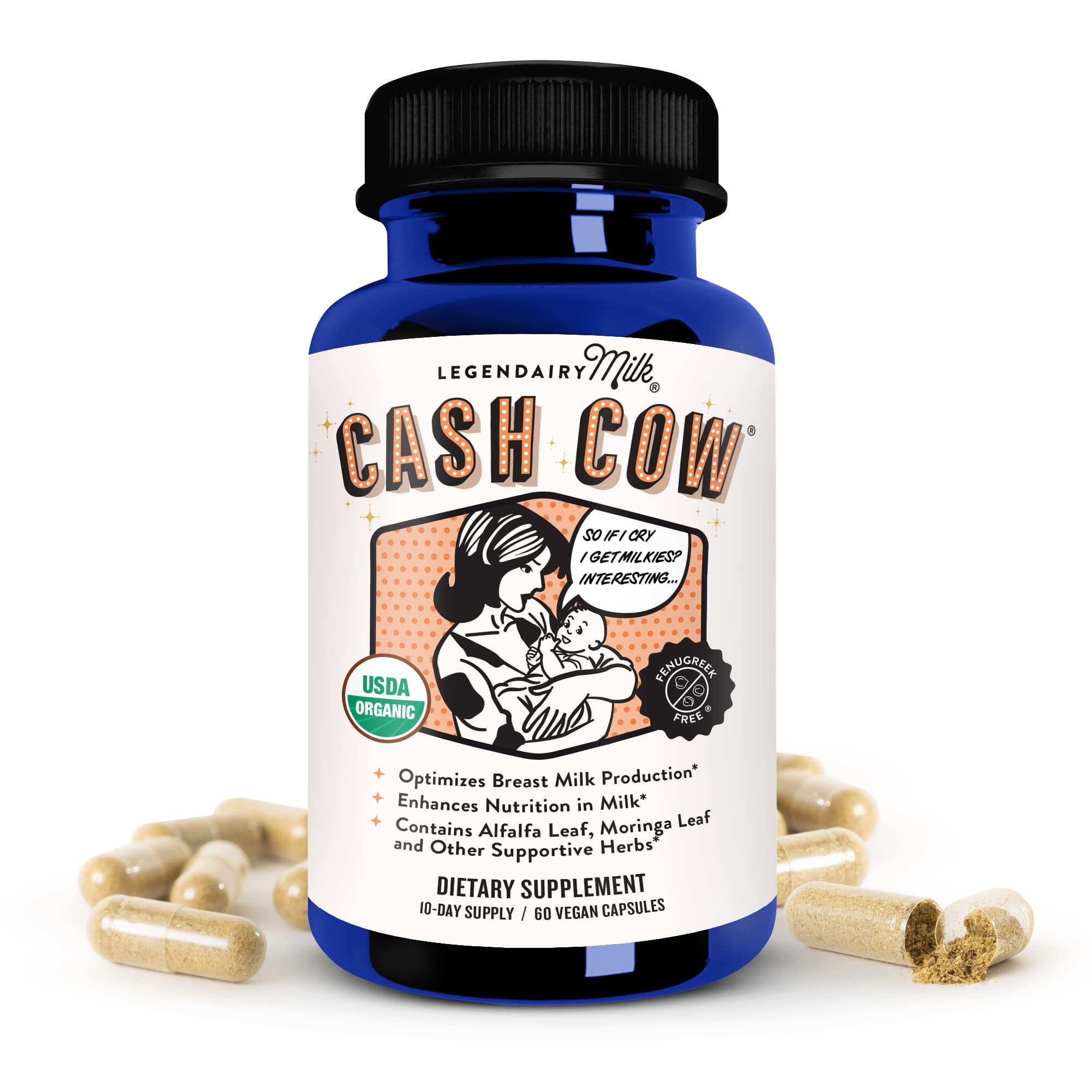 Suplemento De Lactancia Legendairy Milk Cash Cow Moringa Alfa - Venta Internacional.