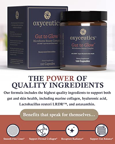 Foto 5 pulgar | Suplemento Oxiceutics Gut To Glow Probiotics 120/150 Cápsulas - Venta Internacional.