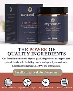 Foto 4 | Suplemento Oxiceutics Gut To Glow Probiotics 120/150 Cápsulas - Venta Internacional.
