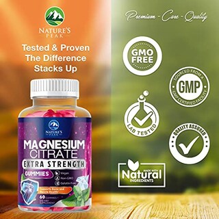 Foto 3 | Suplemento Gomoso Nature's Peak Con Citrato De Magnesio, 60 Gomitas - Venta Internacional.