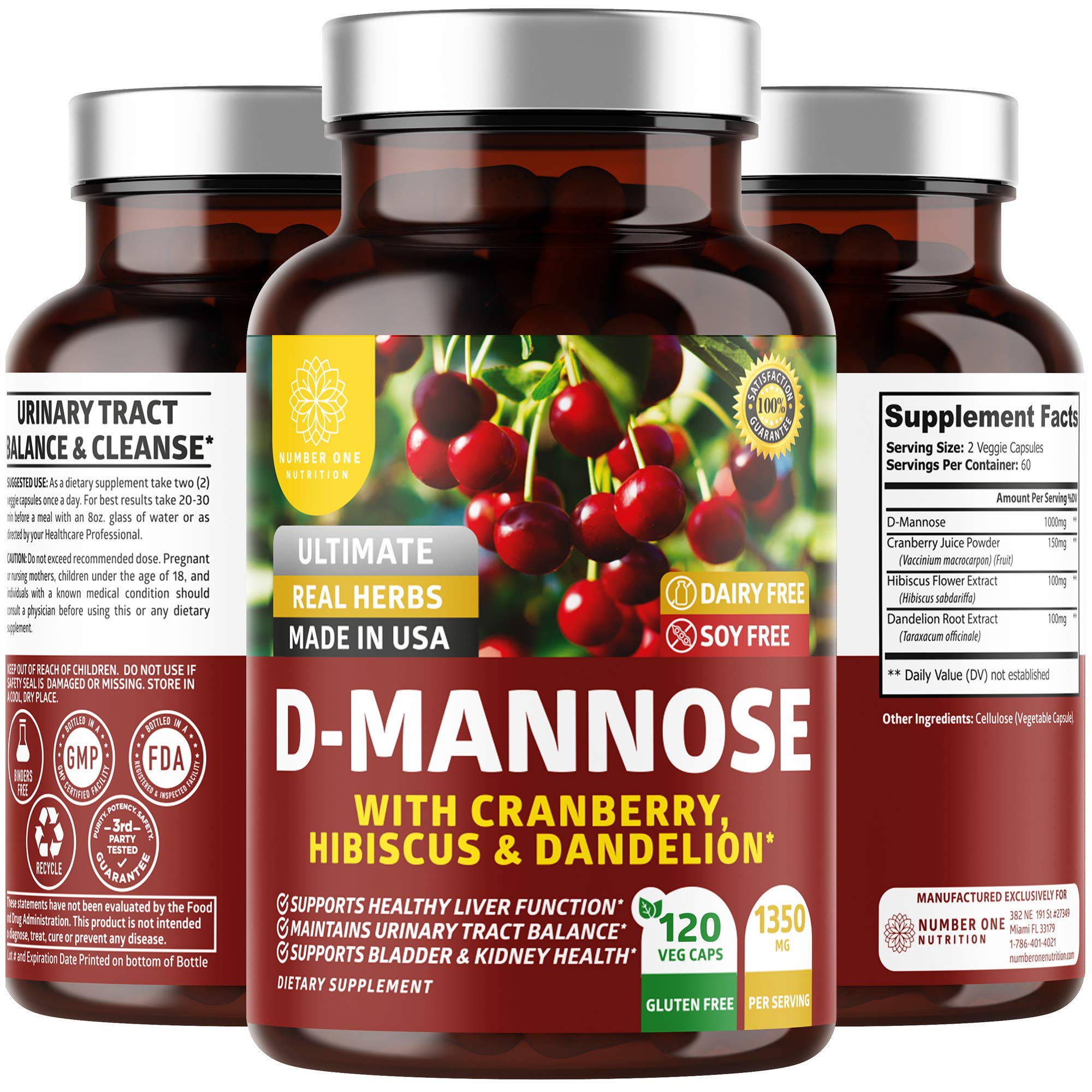 Suplemento Number One Nutrition N1n Premium D Manosa - Venta Internacional.