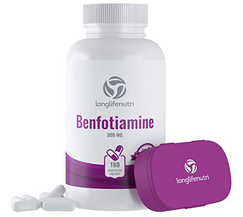 Suplemento Longlifenutri Benfotiamina 300 Mg 180 Cápsulas - Venta Internacional.