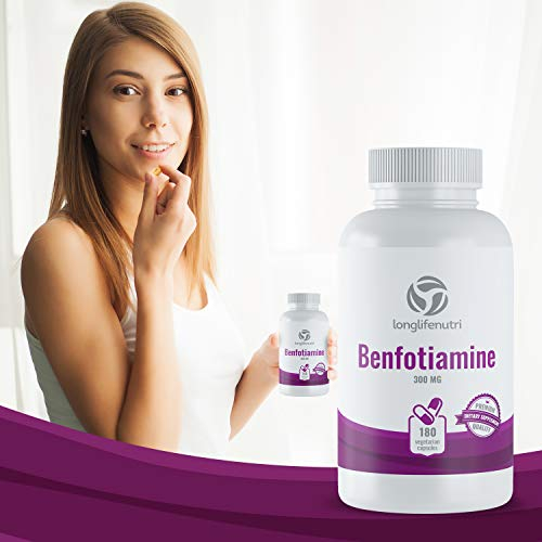Foto 4 pulgar | Suplemento Longlifenutri Benfotiamina 300 Mg 180 Cápsulas - Venta Internacional.