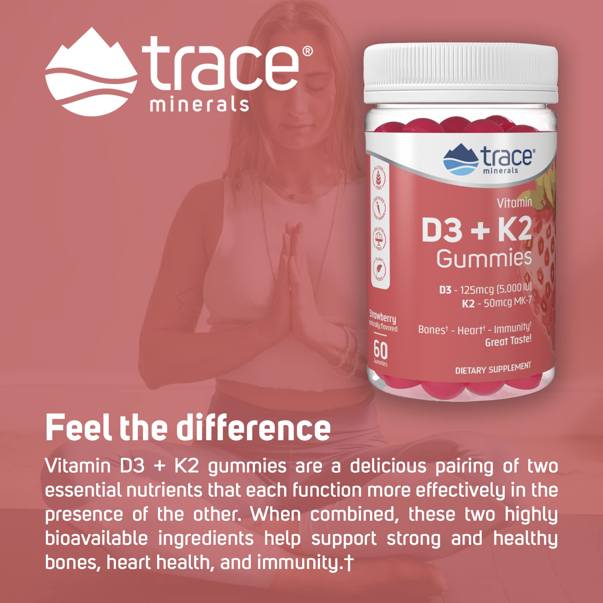 Foto 5 pulgar | Suplemento De Oligoelementos Para Gomitas Con Vitamina D3 Y K2, 60 Porciones - Venta Internacional.