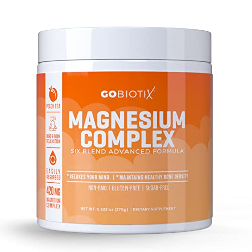 Foto 7 | Suplemento De Magnesio En Polvo Gobiotix Peach Tea 60 Porciones - Venta Internacional.