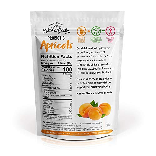 Foto 4 pulgar | Albaricoques Secos Probióticos Nature's Garden, 1 Kg (paquete De 1) - Venta Internacional.